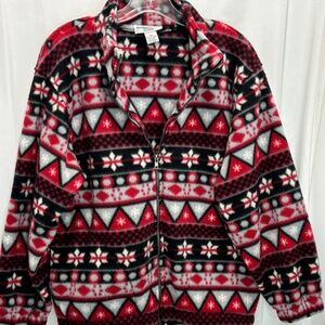 Alfred Dunner Petite Women's Zip Up Fleece Jacket